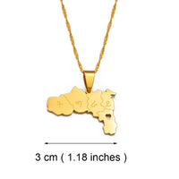 Anniyo Heart Ethiopia Tigray Region Pendant Necklaces Jewelry for Women Girls #237521