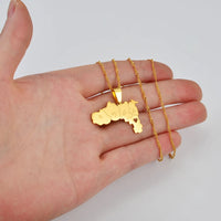 Anniyo Heart Ethiopia Tigray Region Pendant Necklaces Jewelry for Women Girls #237521