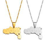 Anniyo Heart Ethiopia Tigray Region Pendant Necklaces Jewelry for Women Girls #237521