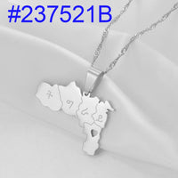 Anniyo Heart Ethiopia Tigray Region Pendant Necklaces Jewelry for Women Girls #237521