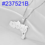 Anniyo Heart Ethiopia Tigray Region Pendant Necklaces Jewelry for Women Girls #237521