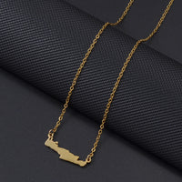 Anniyo Greece Crete lsland Necklaces for Women Girls Stainless Steel Jewelry #535562