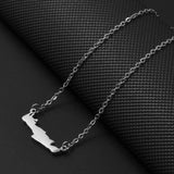 Anniyo Greece Crete lsland Necklaces for Women Girls Stainless Steel Jewelry #535562