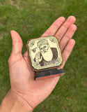 Wooden Car Stand Sikh Gurus Baba Deep Singh Ji Desktop Decor Display Khalsa ZZZ4