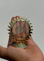 Sikh Car Stand Desktop Sun Apple Display Ik Onkar Khanda Singh Kaur Khalsa ZZ39
