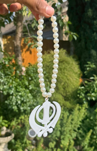 Sikh Khanda Hanger Car Rear Mirror Pendant Punjabi Mala Singh Kaur Khalsa ZZZ7
