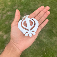 Sikh Khanda Hanger Car Rear Mirror Pendant Punjabi Mala Singh Kaur Khalsa ZZZ7