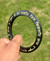 Sikh Sarbloh Kara Pure Iron Black Shastran Ke Adheen Hai Raj Chakri Kada I22R