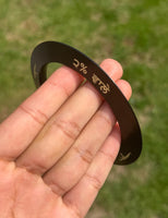 Sikh Sarbloh Kara Pure Iron Black Bangle 2% Wale Never Forget 84 Chakri Kada I21