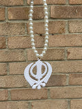 Sikh Khanda Hanger Car Rear Mirror Pendant Punjabi Mala Singh Kaur Khalsa ZZZ7