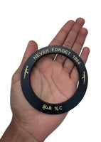 Sikh Sarbloh Kara Pure Iron Black Bangle 2% Wale Never Forget 84 Chakri Kada I21