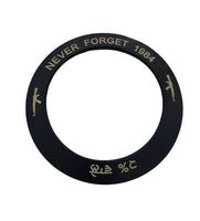 Sikh Sarbloh Kara Pure Iron Black Bangle 2% Wale Never Forget 84 Chakri Kada I21