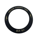 Sikh Sarbloh Kara Pure Iron Black Bangle 2% Wale Never Forget 84 Chakri Kada I21