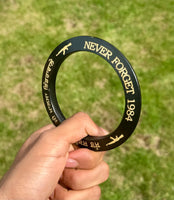 Sikh Sarbloh Kara Black Pure Iron Never Forget 84 Bhindranwale Khalsa Kada I24