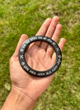 Sikh Sarbloh Kara Black Pure Iron Deg Tegh Fateh Panth Ki Jeet Khalsa Kada I25R