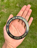 Sikh Sarbloh Kara Black Pure Iron Never Forget 84 Bhindranwale Khalsa Kada I24