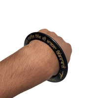 Sikh Sarbloh Kara Black Pure Iron Never Forget 84 Bhindranwale Khalsa Kada I24