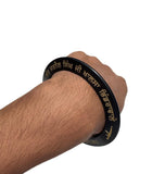 Sikh Sarbloh Kara Black Pure Iron Never Forget 84 Bhindranwale Khalsa Kada I24