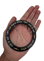 Sikh Sarbloh Kara Pure Iron Black Bangle Har Maidan Fateh Chakri Khalsa Kada I23