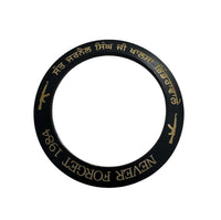 Sikh Sarbloh Kara Black Pure Iron Never Forget 84 Bhindranwale Khalsa Kada I24