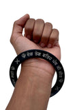 Sikh Sarbloh Kara Black Pure Iron Deg Tegh Fateh Panth Ki Jeet Khalsa Kada I25R