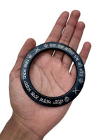 Sikh Sarbloh Kara Black Pure Iron Deg Tegh Fateh Panth Ki Jeet Khalsa Kada I25R