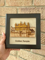 Sikh Photo Frame Golden Temple Sri Harmandir Sahib Wooden Wall Home Decor ZZZ10 Wood carved Darbar Saab Amritsar Swaran Mandir Sikhism New