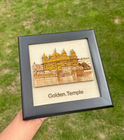Sikh Photo Frame Golden Temple Sri Harmandir Sahib Wooden Wall Home Decor ZZZ10 Wood carved Darbar Saab Amritsar Swaran Mandir Sikhism New