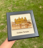 Sikh Photo Frame Golden Temple Sri Harmandir Sahib Wooden Wall Home Decor ZZZ10 Wood carved Darbar Saab Amritsar Swaran Mandir Sikhism New