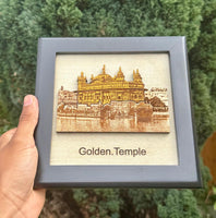 Sikh Photo Frame Golden Temple Sri Harmandir Sahib Wooden Wall Home Decor ZZZ10 Wood carved Darbar Saab Amritsar Swaran Mandir Sikhism New