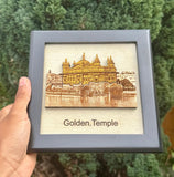 Sikh Photo Frame Golden Temple Sri Harmandir Sahib Wooden Wall Home Decor ZZZ10 Wood carved Darbar Saab Amritsar Swaran Mandir Sikhism New