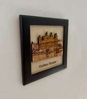 Sikh Photo Frame Golden Temple Sri Harmandir Sahib Wooden Wall Home Decor ZZZ10 Wood carved Darbar Saab Amritsar Swaran Mandir Sikhism New