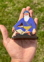 Wooden Car Stand Baba Deep Singh Ji Desktop Home Decor Display Sikh Khalsa ZZZ14