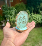 Sikh Desktop Stand Satnam Waheguru Home Decor Singh Kaur Khalsa Display ZZZ11