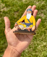 Wooden Car Stand Baba Deep Singh Ji Desktop Home Decor Display Sikh Khalsa ZZZ14