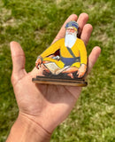 Wooden Car Stand Baba Deep Singh Ji Desktop Home Decor Display Sikh Khalsa ZZZ14