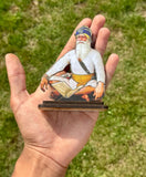 Wooden Car Stand Baba Deep Singh Ji Desktop Home Decor Display Sikh Khalsa ZZZ14