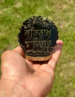 Sikh Desktop Stand Satnam Waheguru Home Decor Singh Kaur Khalsa Display ZZZ11