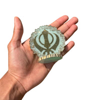 Sikh Khanda Stand Desktop Car Home Decor Singh Kaur Khalsa Punjabi Display ZZZ12