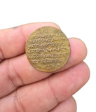 Sikh Guru Hargobind Sahib Ji Antique Mool Mantar Token Coin Khalsa Coinage Rare GGR1 Vintage Old Historical coin