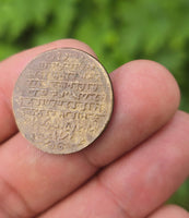 Sikh Guru Gobind Singh Ji Antique Mool Mantar Token Coin Khalsa Coinage Rare GGR2 Vintage Old Historical coin