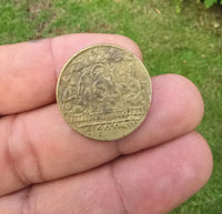 Sikh Guru Nanak Ji Antique Mool Mantar Token Coin Khalsa Coinage Rare GGR3 Vintage Old Historical coin Baba Nanak