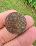 Sikh Guru Nanak Ji Antique Sat Kartar Token Coin Khalsa Nanakshahi Rare GGR4 Vintage Old Historical coinage Baba Nanak Guru Gobind Singh