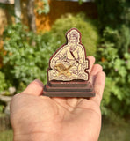 Sikh Desktop Stand Baba Deep Singh Shaheed Ji Wood Carved Photo Portrait ZZZ15