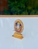 Sikh Guru Nanak Ten Gurus Stand Gold Plated Desktop Car Dashboard Mantle Piece U
