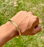 Sikh Brass Kara Stunning Gold Look Traditional Punjabi Kada Singh Karha T24R New lines design unisex