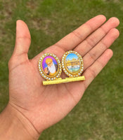 Sikh Dashboard Stand Golden Gems Baba Nanak Ji Harmandir Sahib 2in1 Dual Display Darbar Sahib Amritsar Baba Nanak Ten Gurus Car Stand Luck