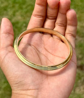 Sikh Brass Kara Stunning Gold Look Traditional Punjabi Kada Singh Karha T24R New lines design unisex