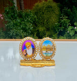 Sikh Dashboard Stand Golden Gems Baba Nanak Ji Harmandir Sahib 2in1 Dual Display Darbar Sahib Amritsar Baba Nanak Ten Gurus Car Stand Luck