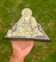 Sikh Wooden Stand Baba Deep Singh Ji Sikh Gurus Home Decor Display Khalsa UU6